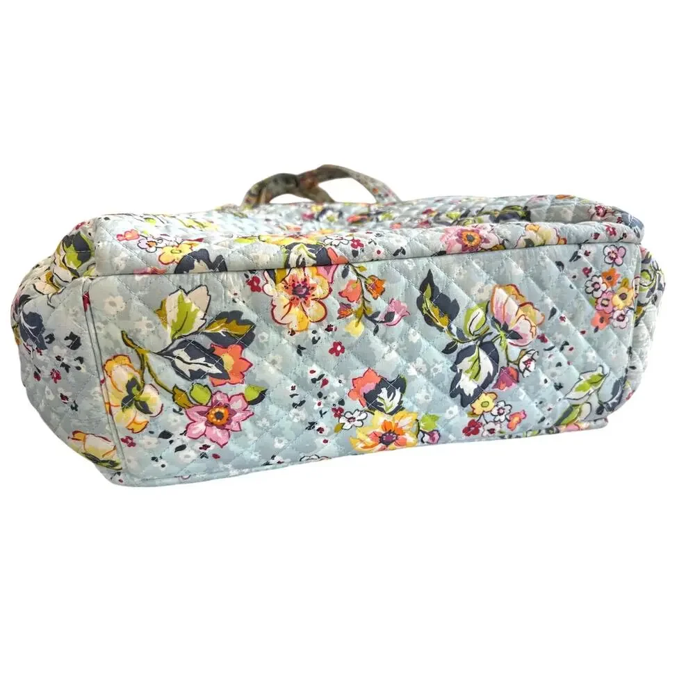 Vera Bradley Cotton Ultimate Baby Diaper Bag in Blue Floral